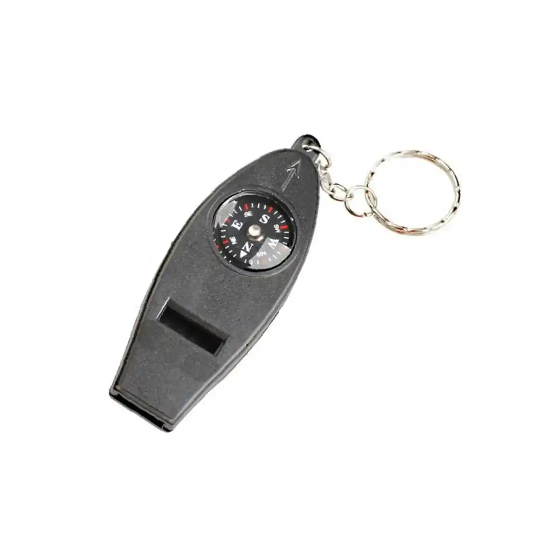 Mini Keychain Compass Thermometer Magnifier
